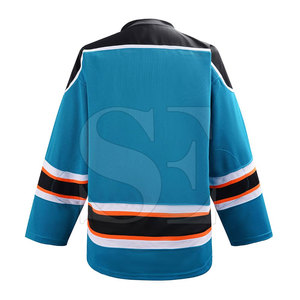 เสื้อกีฬาฮอกกี้น้ำแข็งผ้าโพลีเอสเตอร์ปักโลโก้ดีไซน์ฟรี - Product Image 5