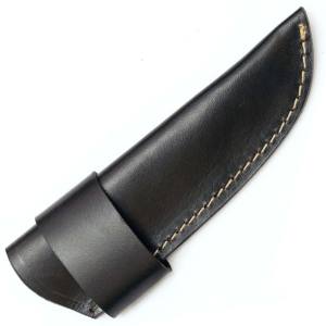 Funda de cuero negro de estilo elegante y elegante de alta calidad hecha a mano de fábrica para cuchillos de hoja fija de 4'' - Product Image 4