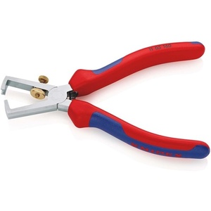 Alicates pelacables cromados KNIPEX de 160 mm con empuñaduras multicomponentes y resorte de apertura - Product Image 5