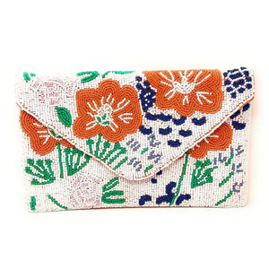 Pochette à monnaie douce faite à la main avec broderie sac à main compact perlé pour filles par MD HANDICRAFTS - Product Image 2