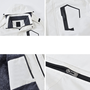 เสื้อแจ็คเก็ตเดินป่าผ้าซอฟต์เชลล์สำหรับผู้ชายกันน้ำแห้งเร็วระบายอากาศได้ดีเสื้อแจ็คเก็ตกลางแจ้งแบบมันเงากลางแจ้ง - Product Image 5