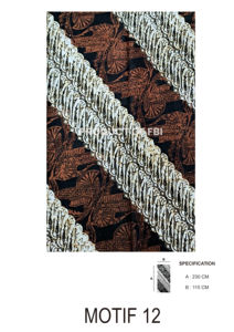 Tissu de coton indonésien Batik teint en fil de qualité supérieure-léger écologique pour jupes et vêtements en gros - Product Image 2