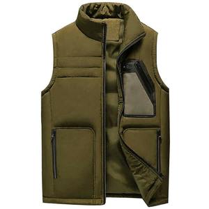 Veste sans manches bouffante légère de haute qualité en grandes tailles à la mode en toile col montant style High Street pour l'hiver - Product Image 6