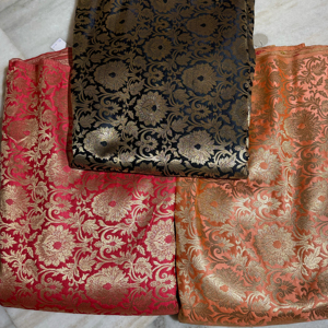 Luxurious Premium Jacquard Woven Brocade Fabric High Quality Elegant Printed Pattern <b>for</b> Garments Upholstery Crafting - Product Image 1