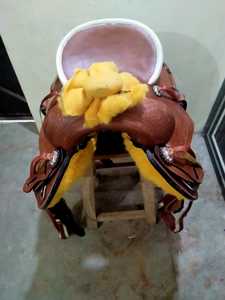 Alta calidad Western Barrel Racing Horse Saddle Tack Western Pleasure Trail Cowboy Leather Tack al mejor precio - Product Image 4