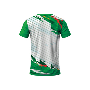 เสื้อยืดพิมพ์ซับลิเมชันแบบแห้งเร็วใช้เล่นฟิตเนสยิมทำจากโพลีเอสเตอร์ผลิตตามสั่ง - Product Image 3