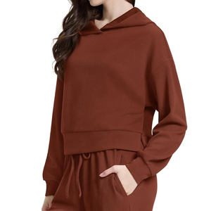 Conjunto Deportivo de 2 Piezas para Mujer, Talla Grande, Sudadera con Capucha Transpirable y Pantalones, Ropa Deportiva Informal para Fitness, Venta al Por Mayor - Product Image 4