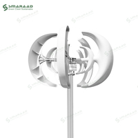 Stock américain 1000W Lanterne verticale 12V 24V Générateur à aimant permanent blanc avec contrôleur d'éolienne Nouveau design