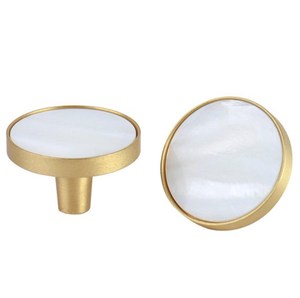 Perillas de puerta de metal de forma redonda de alta demanda rellenas de resina para herrajes de lujo, suministros interiores y exteriores, perillas para puertas - Product Image 1