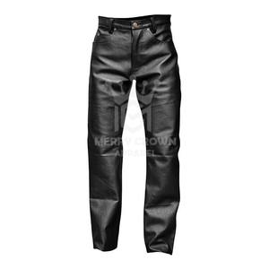 Ropa de calle Diseña tu propia fábrica, pantalones de cuero para mujer, recién llegados, servicio OEM, pantalones de cuero de moda únicos para hombre - Product Image 4