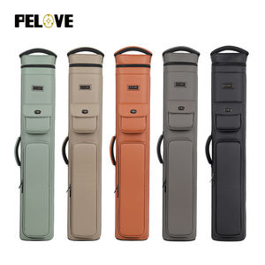 Hochkapazitäts-Billardqueue-Koffer für 4 Queues & 8 Schaftteile, Wasserdichtes Leder, Hartschale mit Baumwollpolsterung für Stoßfestigkeit - Product Image 2