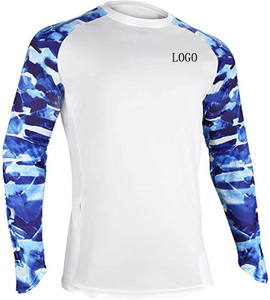 Camisa de pesca personalizada de manga larga con capucha de protección UV Rendimiento Hombres Jersey de pesca Ropa de pesca transpirable - Product Image 1