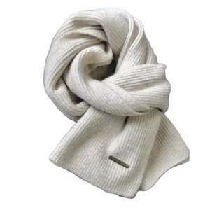 Fine Quality Classic Solid 100% Cotton Eco-Friendly Lightweight Casual Scarf Winter Knitted Thick Warm Soft Muffler Long Korean - Product Image 2