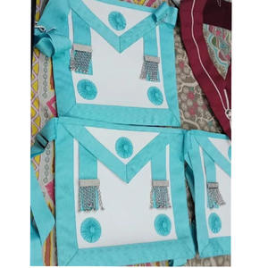 Maçonnique Regalia Blue Lodge Golden Bullion Passé Maître Tablier Brodé À La Main Regalia Tabliers 2025 Nouveau maître 100% Tablier En Peau D'agneau - Product Image 4