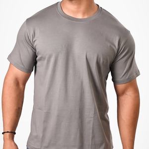 เสื้อกีฬาเสื้อยืดคอกลมผ้าโพลีเอสเตอร์100% สำหรับผู้ชายเสื้อสำหรับใส่ออกกำลังกายแบบ180Gsm ธรรมดากันความชื้นในฟิตเนส - Product Image 1