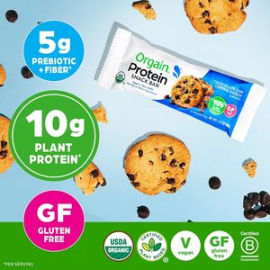 Orgain Organic Vegan Protein Bars, Chocolate Chip Cookie Dough 1.41 Oz (Pack of 12) - Product Image 3