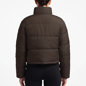 Blouson court matelassé et respirant pour femme, modèle 2026, avec logo personnalisé, en crochet, imperméable, idéal pour l'hiver – Vente en gros - Product Image 3