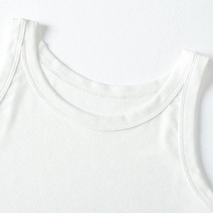 Y2K เสื้อครอปไม่สมมาตรสำหรับเด็กผู้หญิง E-Girl เสื้อคอร์เซ็ทถักแขนกุดเสื้อกล้ามคอกลมลำลองรุ่นพื้นฐานสำหรับฤดูร้อนแนวสปอร์ต - Product Image 4