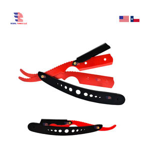 Navaja de Afeitar Recta para Barbería Regal Three RTL-BI-27, Uso en Salón y Hogar, Mango de Plástico y Acero Inoxidable, Hoja Única No Desechable - Product Image 5