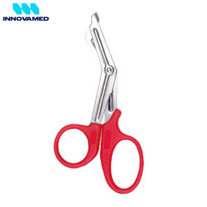 Tijeras para Traumatismos, Tijeras Médicas Rojas, 1 Pieza, Calidad Premium, para Vendajes, EMT, para Enfermeras, Certificación CE Clase I por INNOVAMED - Product Image 4