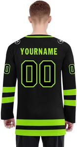 Jersey de Hockey de Alto Rendimiento, Tela Ligera y Duradera, Jersey de Hockey sobre Hielo Personalizado para Clubes y Ligas, Cualquier Talla - Product Image 6