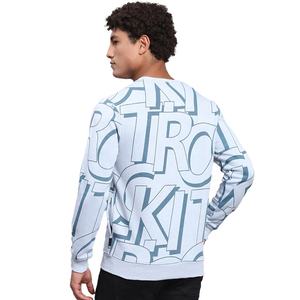 Sweat-shirt à manches longues pour homme en coton 100% de haute qualité de la marque 2026, respirant, sportif, noir, impression numérique, ODM - Product Image 4