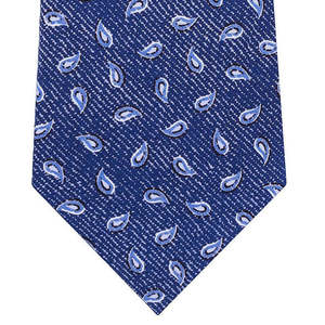 Cravatta Classica da Uomo Michael Kors Blu Navy Taglia Regolare in Twill di Seta Tossed Pine - Product Image 2