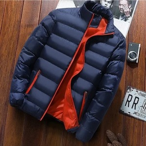 Chaqueta Bomber de Invierno para Hombre, Rellena de Algodón, Tela de Lona, Estilo Formal, Cuello Alto - Product Image 5