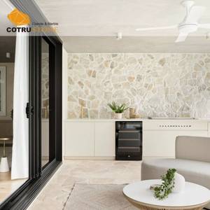 Dalles de pavés en pierre <span class=keywords><strong>calcaire</strong></span> classiques COTRUSTONE, dalles de pavés CRAZY PAVERS, dalles de travertin pour la décoration extérieure - Product Image 4