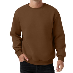 Sweat-shirts surdimensionnés personnalisés de grande taille, couleur unie, col rond, qualité supérieure, tissu doux et confortable, coupe décontractée pour hommes 2027 - Product Image 2