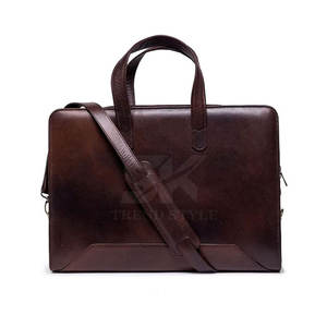 Maletín de Cuero de Moda, Maletín de Trabajo Ligero de un Solo Color, Diseño de Logotipo Personalizado, Maletín de Cuero de un Solo Color - Product Image 2