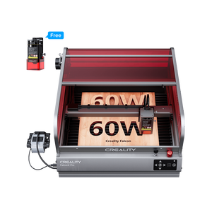Graveur et découpeur laser à diode fermé Falcon2 Pro 22W/40W/60W Max CO2 pour acrylique, métal, plastique, verre, MDF, kit de test gratuit inclus - Product Image 2