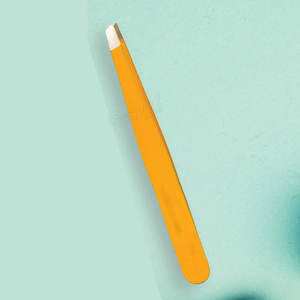 Haute qualité professionnel Portable en acier inoxydable Mini pince à épiler ensemble marque privée pince à sourcils pointe inclinée sac à outils de beauté - Product Image 5