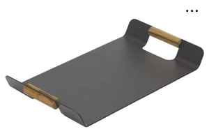 Bandeja de servicio de desayuno de hierro negro moderno para hoteles, restaurantes, uso doméstico, plato de Metal decorativo - Product Image 3