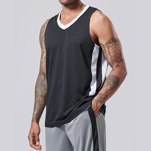 Camiseta de Baloncesto Cómoda para Hombre, Personalizable, Lisa, 100% Poliéster, Impresa, Antibacteriana, Transpirable, para Adultos - Product Image 3