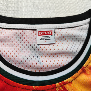 Verano nuevo americano 100% algodón lavado hombres moda sin mangas cuello redondo impreso chaleco transpirable Casual deportes Fitness baloncesto - Product Image 3