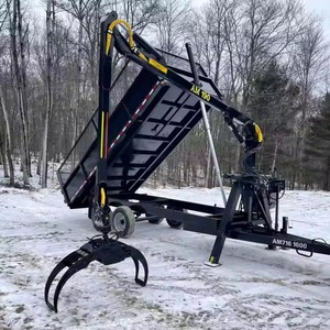 รถพ่วงดั๊มพ์สำหรับงานเกษตร 8 ตัน ลดราคาพิเศษ ระบบไฮดรอลิก แบบเพลาเดียว พร้อมอุปกรณ์เกียร์สำหรับงานเกษตร  พร้อมคันลาก 55 เมตร - Product Image 5