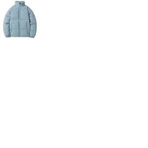 Blouson matelassé en toile pour homme, couleur unie, style urbain hivernal, col montant décontracté, coupe-vent, respirant, écologique, séchage rapide - Product Image 1