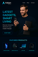 Desarrollo de Sitios Web Personalizados para Tiendas de Gadgets por Aaban Solutions - Sitio Web Dinámico en Internet con Funcionalidad para una Presencia Comercial en Línea