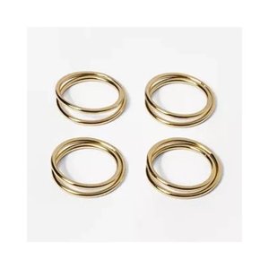 Rond de serviette en laiton fait à la main or fini pour mariage et restaurant dîner Table décoration rond porte-serviettes - Product Image 1