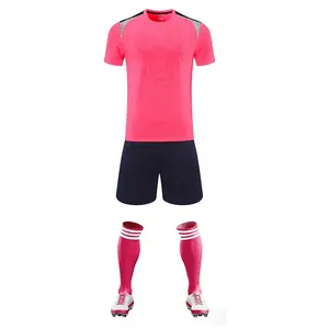 Grosir kustom Logo sublimasi seragam sepak bola di berbagai warna Mens sublimasi set sepak bola Jersey sepak bola Kit