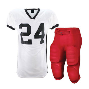 Vente en gros d'uniformes d'équipe Ensemble de vêtements d'entraînement Maillot de football américain Uniforme personnalisé Tenue sublimée - Product Image 4