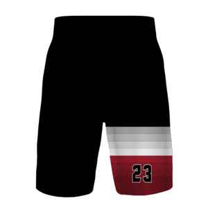 Short de basket-ball personnalisé OEM impression par sublimation avec tissu en maille respirante à séchage rapide logo complet et conception de couleur - Product Image 4
