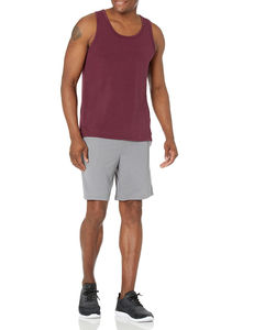 Vente en gros de débardeurs de gym de haute qualité pour hommes respirant coton polyester maille 3D décontracté musculation Fitness manches - Product Image 5