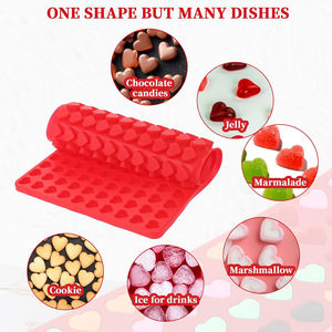 Mini Heart <b>Silicone</b> Mold for Baking & Pastry Cute Gummies Molds for Candy <b>Silicone</b> Mat with Mini Hearts Mold Customized - Product Image 5