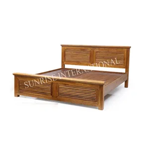 Hochwertige Designer-Schlafzimmer möbel Harley Sheesham Wood Queen-Size-Doppelbett von Trusted Indian Exporter