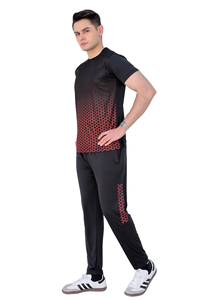 Ensemble de survêtements deux pièces pour hommes, t-shirt et short de sport à manches courtes, vêtements de sport pour la course à pied, l'entraînement physique et décontracté - Product Image 2
