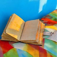 Journal artisanal vintage en cuir véritable avec impression Château de Poudlard, carnet de sorts, livre de magie vierge, Grimoire de sorcier, cadeau de remise de diplôme