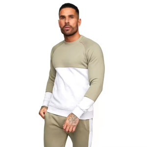 Newest Customized Lightweight Breathable 100% Cotton Solid <b>Sweat</b> Suit <b>Sets</b> for Men Quick Dry Winter Fitness Jogging - Product Image 2