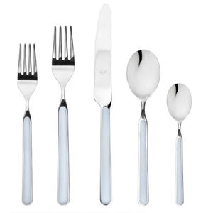 Juego de cubiertos chapados en oro en acero inoxidable Premium con diseño moderno perfecto para accesorios de cubiertos de comedor de boda - Product Image 5